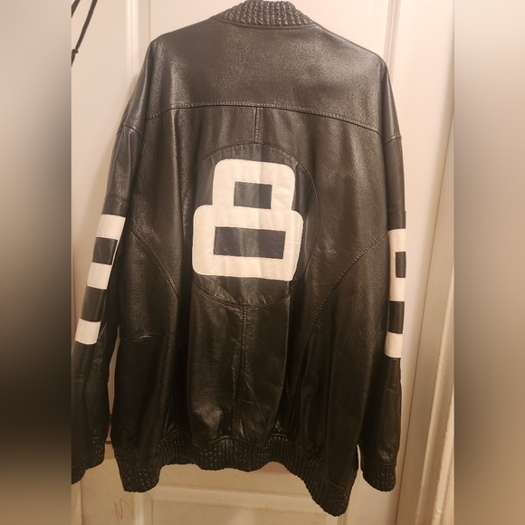 United Face 8 Ball Genuine Leather Jacket - Picture 1 of 4